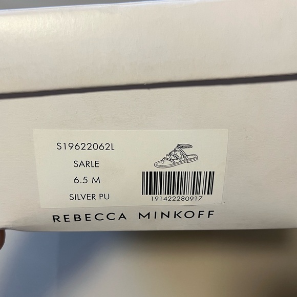 REBECCA MINKOFF Sarle Metallic-Strap Sandal Flats Size 6.5 - Picture 8 of 9